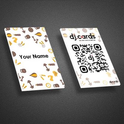 DJCARDS Digital Visitng Card | NFC | GYM Trainer Car ( With Name Only ), Business Card, PVC | Paper Weights  with DJ Cards | PLASTIC
