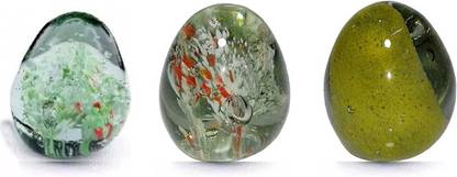 Kebica Table Showpiece Decorative Item Glass Paper Weights  with Rough Surface