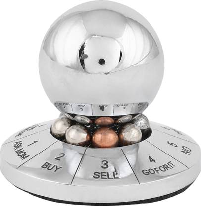 ZAHEPA 9 Result Decision Maker Paper weight for Stress Relief & Stylish Prediction Ball Metal Paper Weights  with Chrome Finish