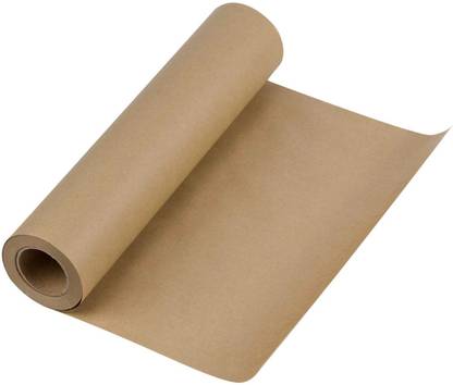 Eco Kraft Brown Packaging Paper Paper Roll 22 Inch* 5 Mtr For E-Commerce, Shipping, Packaging & DIY Projects 100 gsm Paper Roll