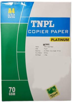 TNPL Copier unruled platinum 70 gsm A4 paper