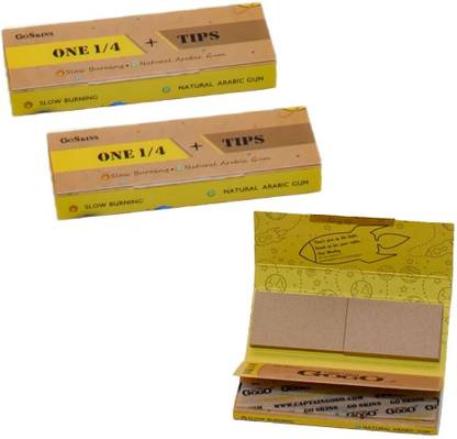 CAPTAIN GOGO Natural Arabic Slow Burning 1/4 Regular+ Tips (Exclusive and Premium) Unruled Regular 13 gsm Paper Roll