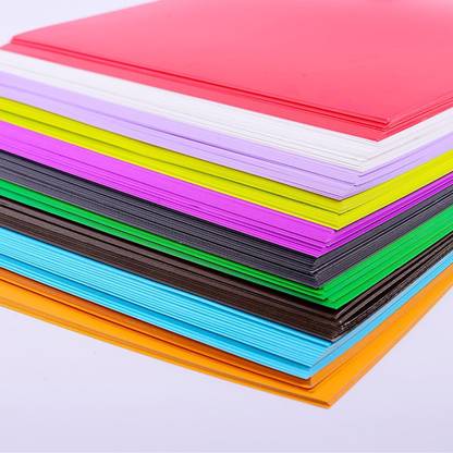 SHARMA BUSINESS Set of 20 Sheet Thick Paper For Art and Craft DIY Work A4 Size Rich Color Paper Plain A4 180 gsm Craft paper