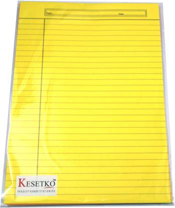 KESETKO Writing Paper One Side Ruled Ruled Thick 40 Sheet Multicolor A4 200 gsm A4 paper