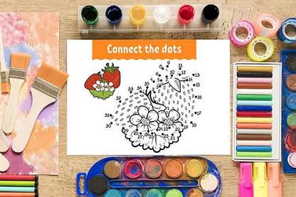 Connect The Dots Book For Kids Ages 4-8: Challenging and Fun Dot to Dot Puzzles for Kids