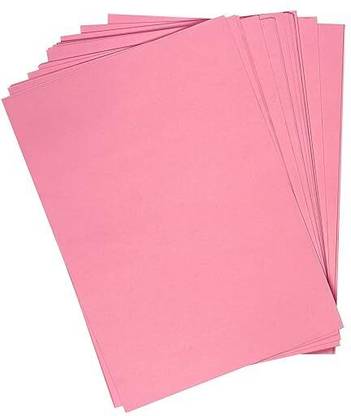 Eclet 40 Sheets Baby Pink Cardstock Paper,Arts and Crafts Thick and Smooth A4 Card Stock Perfect for Invitations, Menus, DIY Cards, A4 180 gsm Coloured Paper
