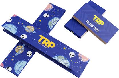 TRP NATURAL UNBLEACHED 2 KING SIZE MOONKIT PAPER AND 2 PREMIUM QUALITY FILTER TIPS UNRULED BROWN KING SIZE 13 gsm Paper Roll
