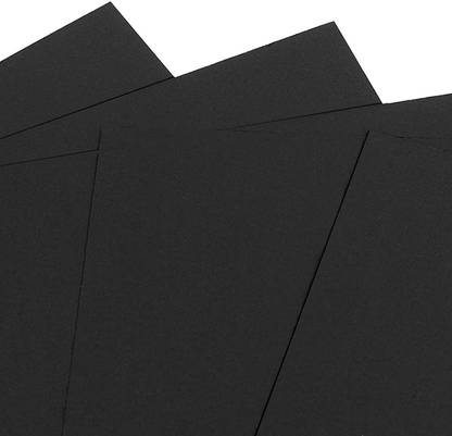 SHARMA BUSINESS 20 Sheets Black Thin Paper - A4 Blank Medium Weight 120 GSM Paper Plain A4 120 gsm Coloured Paper