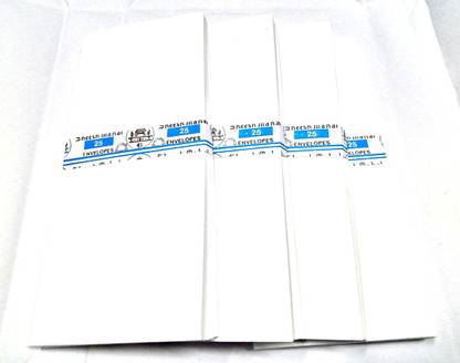 SHARMA BUSINESS White Thick 120 GSM Envelop For Multipurpose Size 9X4 Inch (Pack of 50) White Plain A4 120 gsm Envelope Paper