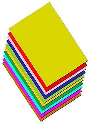Eclet 90 gsm 100 sheet 10 sheet x 10 neon colour art and craft double side color sheet A4 90 gsm Coloured Paper