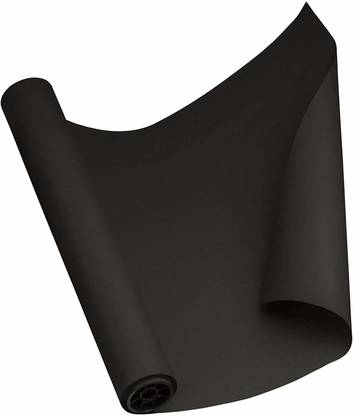 K K Industrial : Black Paper Roll 24 Inch X 10 Meter 80 gsm Craft paper
