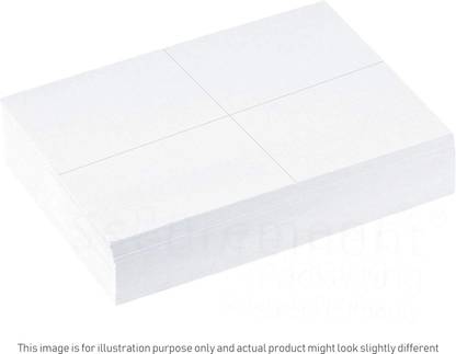 AFactory White Sticky Labels (A4 Size Sheet with 4 Pre-Cut Labels Per Sheet A4 Size 80 gsm A4 paper