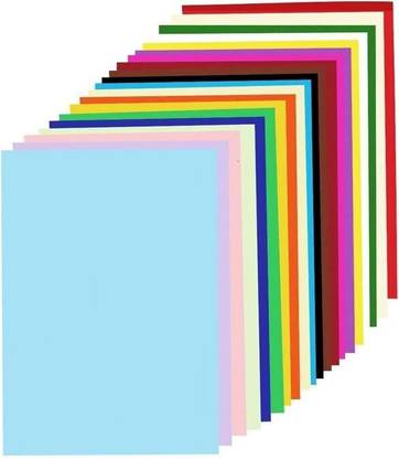 Eclet Eclet 100 pcs A4 Size Color Sheets (10 Sheets Each Color) Art and Craft Paper Double Sided Colored(Length -27.5 cm Width - 20.3 cm) A4 90 gsm Coloured Paper