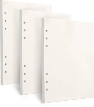 INNAXA A5 Refill Paper | 6-ring binder | 60 sheets/120 pages Each | Total 360 Pages | Dotted A5 100 gsm Journal Paper