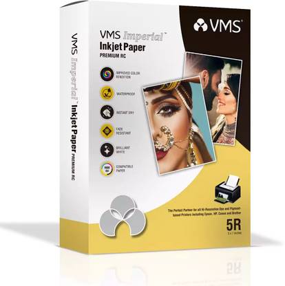 VMS Imperial Glossy 5"x7" (5R) Photo Paper (1 x 20 sheets) 260 gsm Inkjet Paper