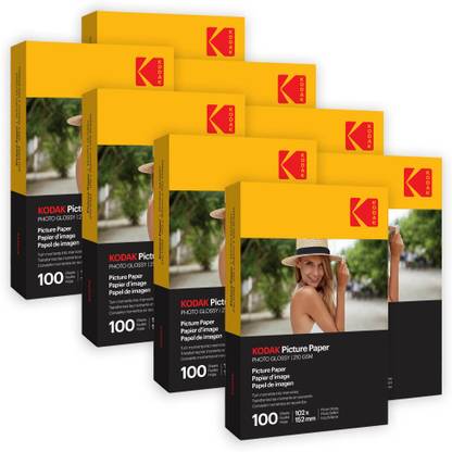 KODAK High Glossy InkJet Photo Paper (102x152mm) 800 Sheets Unruled 4*6 210 gsm Photo Paper
