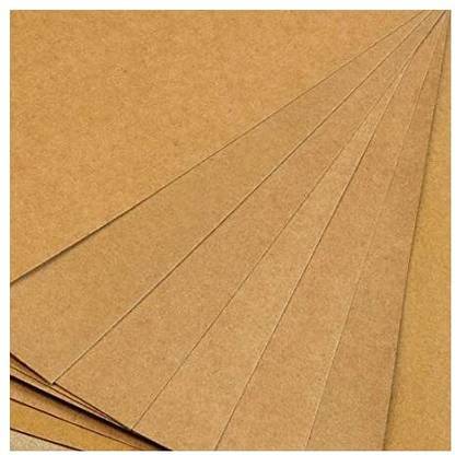 Lakeer 300 GSM A4 Art & Craft Liner Sheet for DIY Craft Pack of 10 - Brown Unruled A4 Size 300 gsm A4 paper