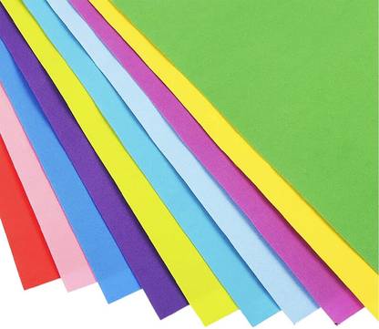 Eclet 90 gsm 100 sheet 10 sheet x 10 neon colour art and craft double side color sheet A4 90 gsm Coloured Paper