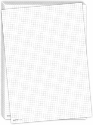 ESCAPER Pack of 50 Double-Sided A4 90 gsm Graph Paper