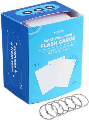 Turron 300 Index Flash Cards Bulk Pack Unruled 3 inches x 5 inches 220 gsm Craft paper