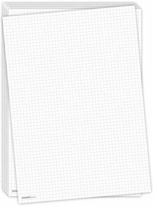 ESCAPER Pack of 100 Double-Sided A4 90 gsm Graph Paper