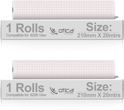 OTICA 210mm Thermal Paper 210 mm x 20 mm 80 gsm Paper Roll