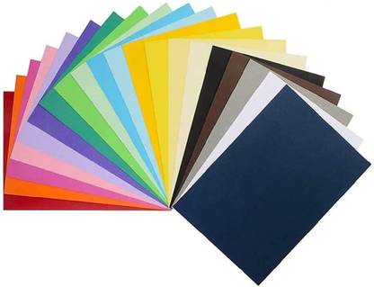 Eclet 100 Pack Colorful Thick Paper Cardstock 10 sheet each color Invitations, Greeting Cards Making, Postcards, Photos, Colorful,Cardstock A4 90 gsm A4 paper