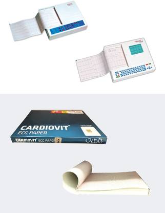 Schiller ECG Paper For CARDIOVIT AT-2 / AT-2 Plus/CS-200 & CS-20 SCHILLER ECG Thick Paper | 200 Sheets Length 280 mm And Height 210 mm 65 gsm Graph Paper