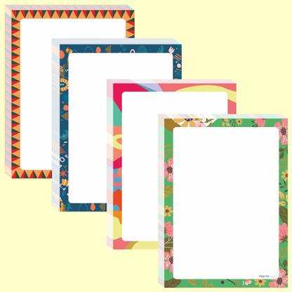 Vivid Print Neo Unruled 60 sheets Designer Project papers Unruled A4 100 gsm A4 paper