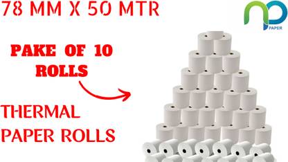 NPI Thermal Paper Roll POS 78MM X 50MTRS 50 gsm Paper Roll