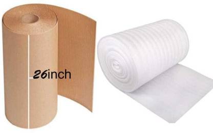 Prigobuy Packing Material, Corrugated Roll with Foam Sheet Security Bag