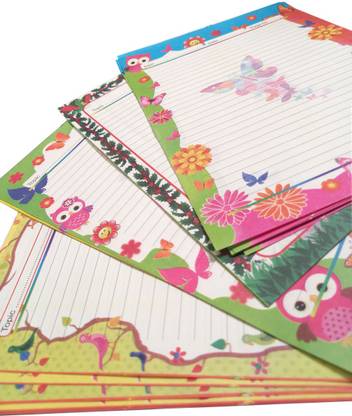 SHARMA BUSINESS A4 Size Design Sheet One Side Plane For School, College Student Set of 40 Sheet Ruled A4 70 gsm A4 paper