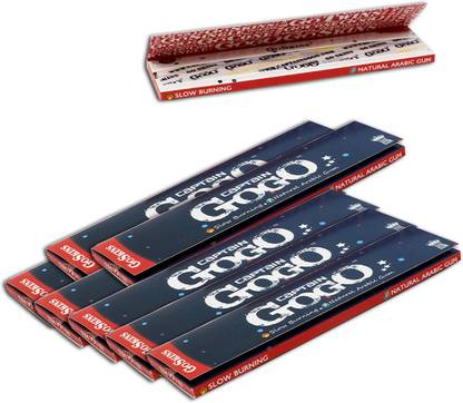 CAPTAIN GOGO Slow Burning extra virgin skin natural arabic gum Unrolled King Size 13 gsm Paper Roll