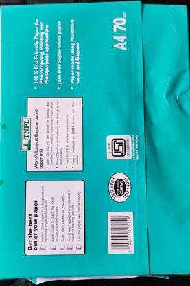 TNPL Spectrum 70 gsm UNRULED A4 70 gsm A4 paper