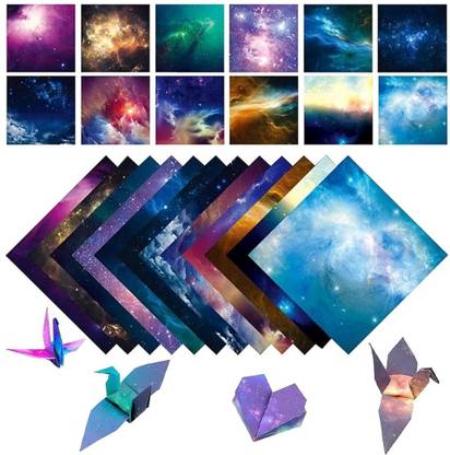 Climberty Double Sided Origami Paper Unruled 6x6 inch 80 gsm Craft paper