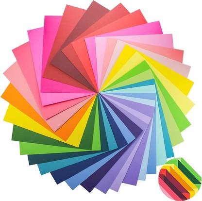 Eclet A4 100 Coloured Sheets (10 Sheets each color) Copy Printing/Art and Craft Paper Double Sided Coloured , Birthday Gift, Party,christmas decor etc A4 90 gsm Coloured Paper