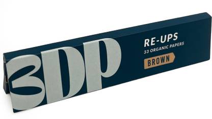 3dp Brown Rolling Paper Verged Lines Unbleached King Size Slim 13 gsm Transparent Paper