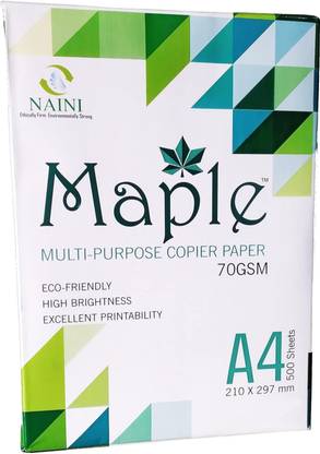 naini MAPLE A4 SIZE PAPER Unruled A4 70 gsm A4 paper