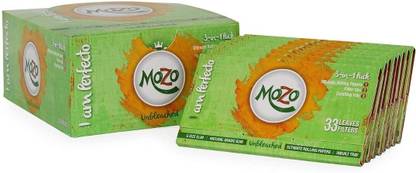 Bongchie Mozo Natural Rolling Papers with filter by D.D Enterprise Unbleached Premium King Size 13 gsm Multipurpose Paper