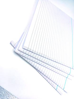 KRASHTIC Test Sheet Both Side Ruled For Exam Practice And Self Practice Set of 100 Sheet Both Side Ruled A4 80 gsm A4 paper