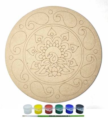 DECOLASE Art & Craft Cardboard for Painting, Design MDF Cardboards (10 Inch) Parchment Craft Kit
