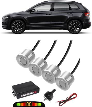 Gadzooks EB485 White Car Reverse Parking Sensor with LED Display 4 Sensor G485 Parking Sensor