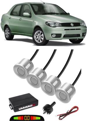 Voddmars VS116 Silver Car Reverse Parking Sensor with LED Display 4 Sensor V116 Parking Sensor