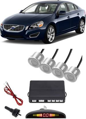 Everland EB621 Silver Car Reverse Parking Sensor with LED Display 4 Sensor E621 Parking Sensor