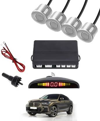 MATIES Universal Car Reverse Parking Sensor With LED Display ,Buzzer 260 4Parking Sensor Increased Safety For Passengers Silver 260 Parking Sensor