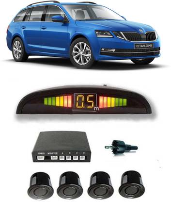 JazzBros PKNB1756 Black Car Reverse Parking Sensor with LED Display 4 Sensor PKNB1756 Parking Sensor