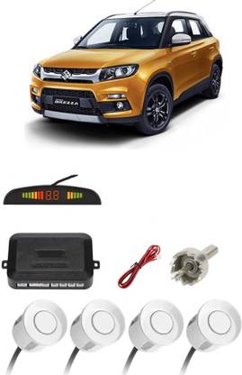 AutoTiger AB332 Silver Car Reverse Parking Sensor with LED Display 4 Sensor A332 Parking Sensor