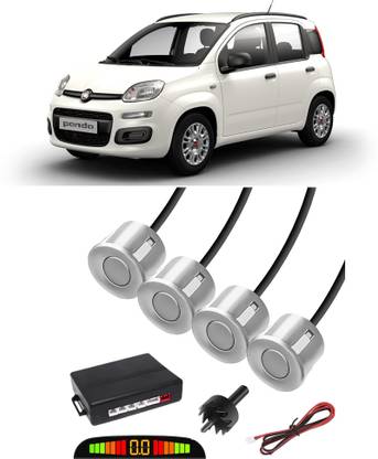 Voddmars VS115 Silver Car Reverse Parking Sensor with LED Display 4 Sensor V115 Parking Sensor