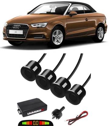 JazzBros JB2 Black Car Reverse Parking Sensor with LED Display 4 Sensor J2 Parking Sensor