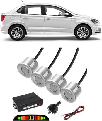 Voddmars EB603 White Car Reverse Parking Sensor with LED Display 4 Sensor A603 Parking Sensor